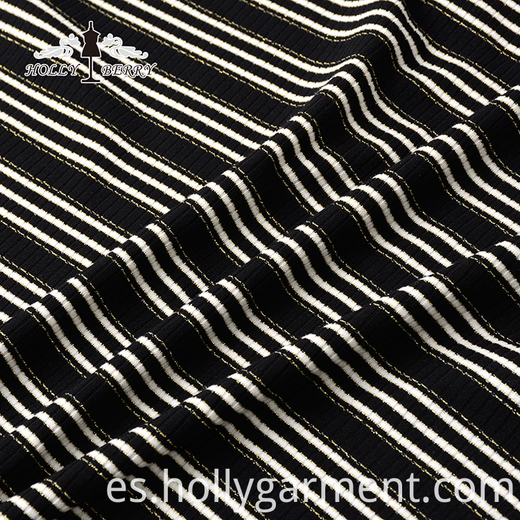 Blusas de cuello redondo a rayas Stripe Crewneck Blouses